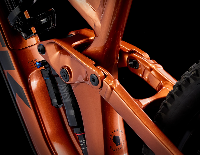 Trek Slash 8 GX 29 Full Suspension Mountain Bike 2023 in Pennyflake Orange-4